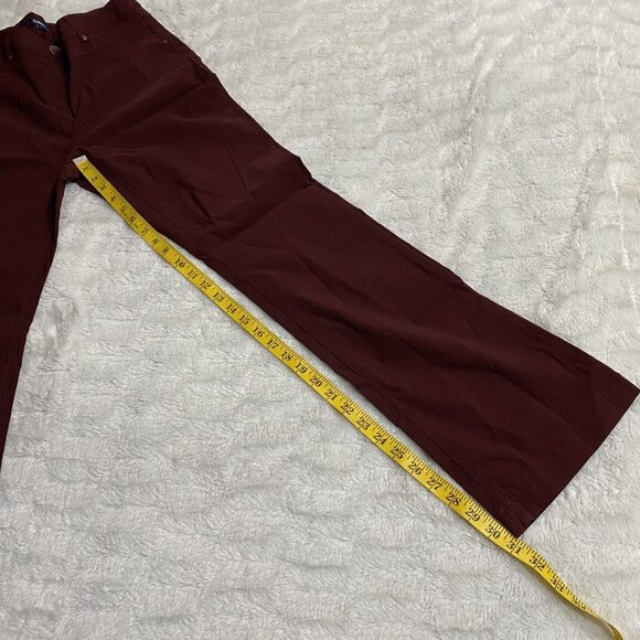Reitmans Jeans Womens Size 9 Burgundy Polyester Stertch Bootcut Mid-Rise Pockets - Picture 10 of 12